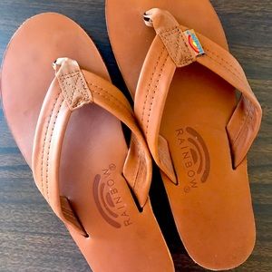 Women’s Rainbow Flip Flops Like New EUC